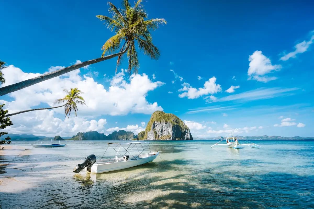 Tropical beach destination